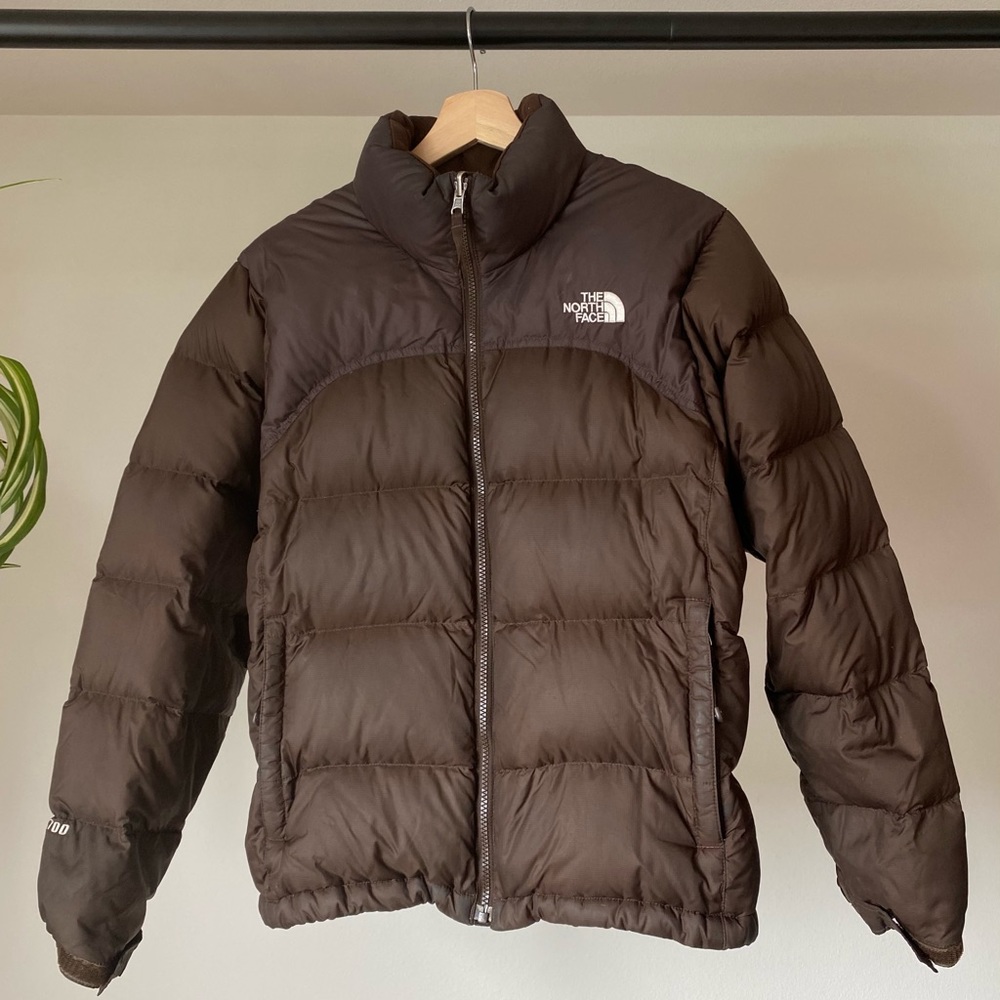 The North Face 700 Brown Nuptse Puffer